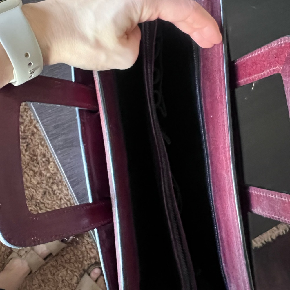 Jack George’s Elegant Burgundy Leather Briefcase - New with tag - Picture 5 of 6